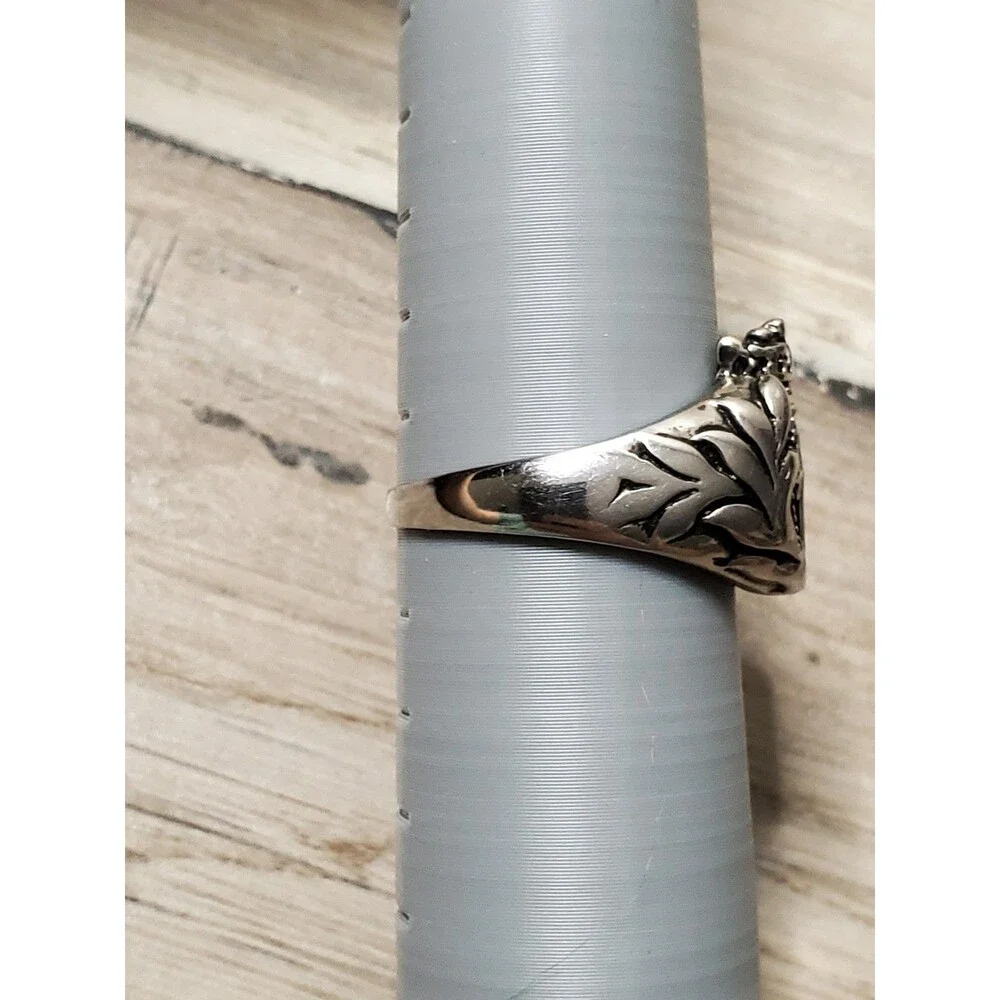 Vintage Medieval Heraldic Signet Ring 316L Stainless Steel Crown Cross Shield